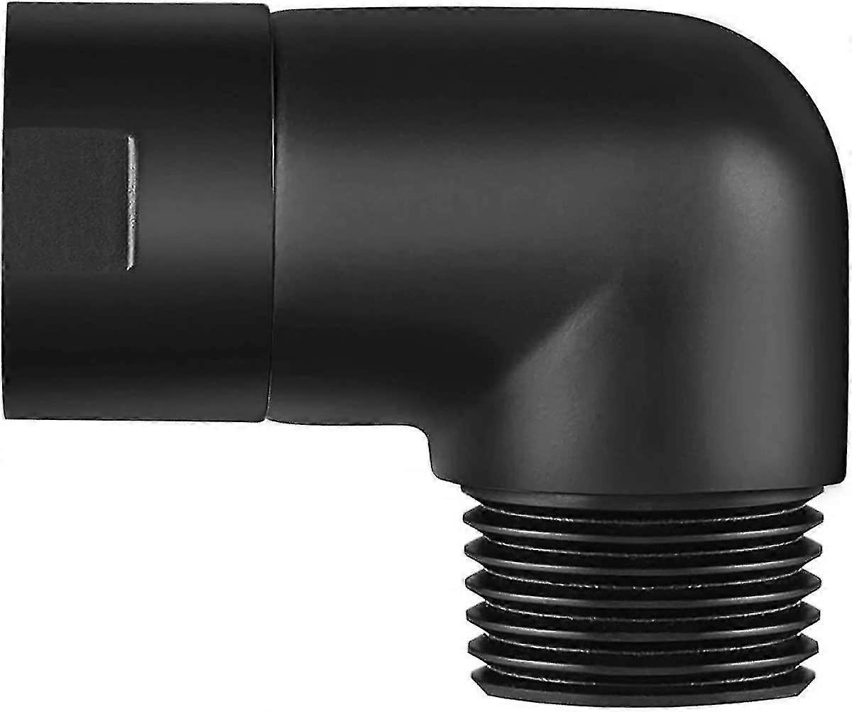 Hand Shower Elbow Adapter For 90 Degree Shower Arm Matte Black