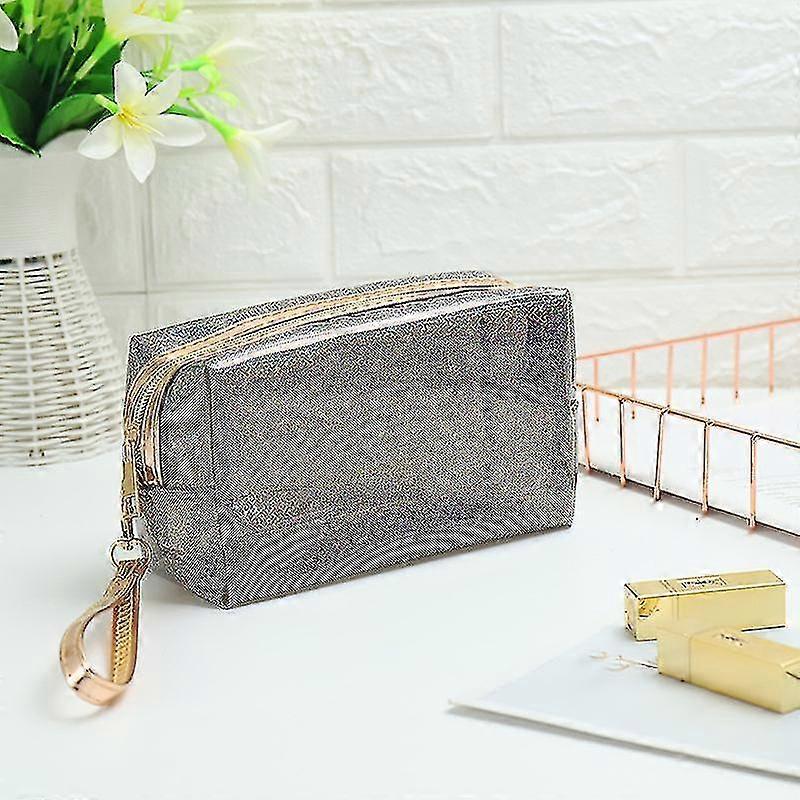 Waterproof Bags Pvc Transparent Zippered Toiletry Bag With Strap