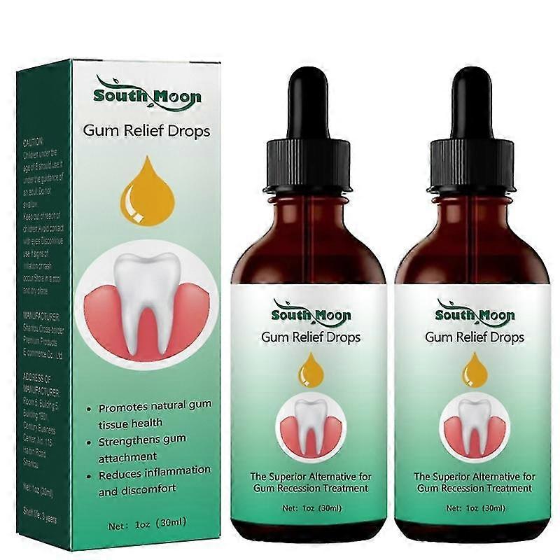 2pcs Gum Drops Clean Teeth Remove Teeth Macular Relieve Mouth