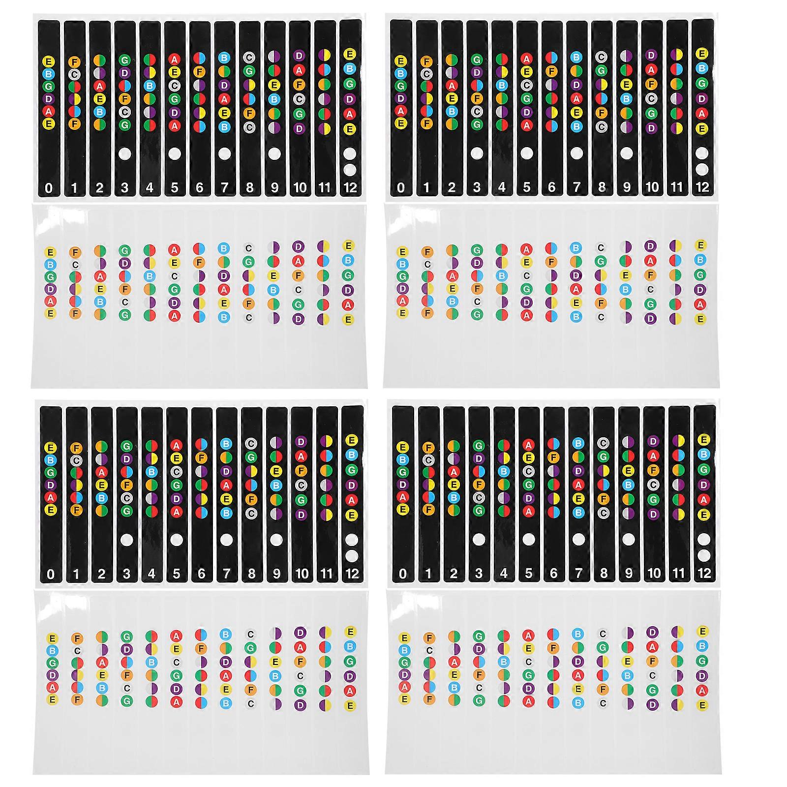 10pcs Practical Electric Guitar Note Stickers Sound Name Stickers for Learner