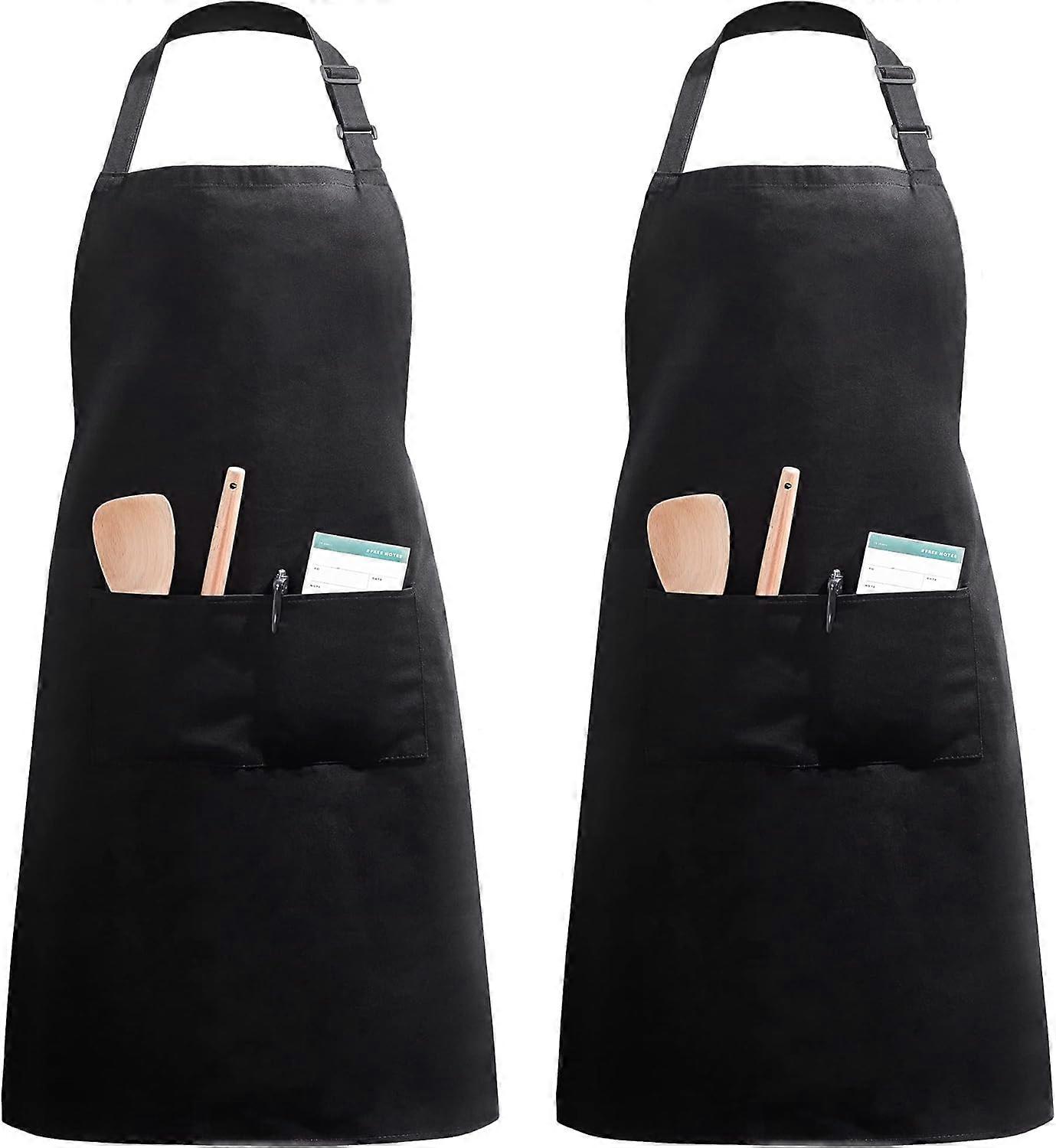 Set of 2 adjustable apron with 2 pockets cooking apron kitchen apron