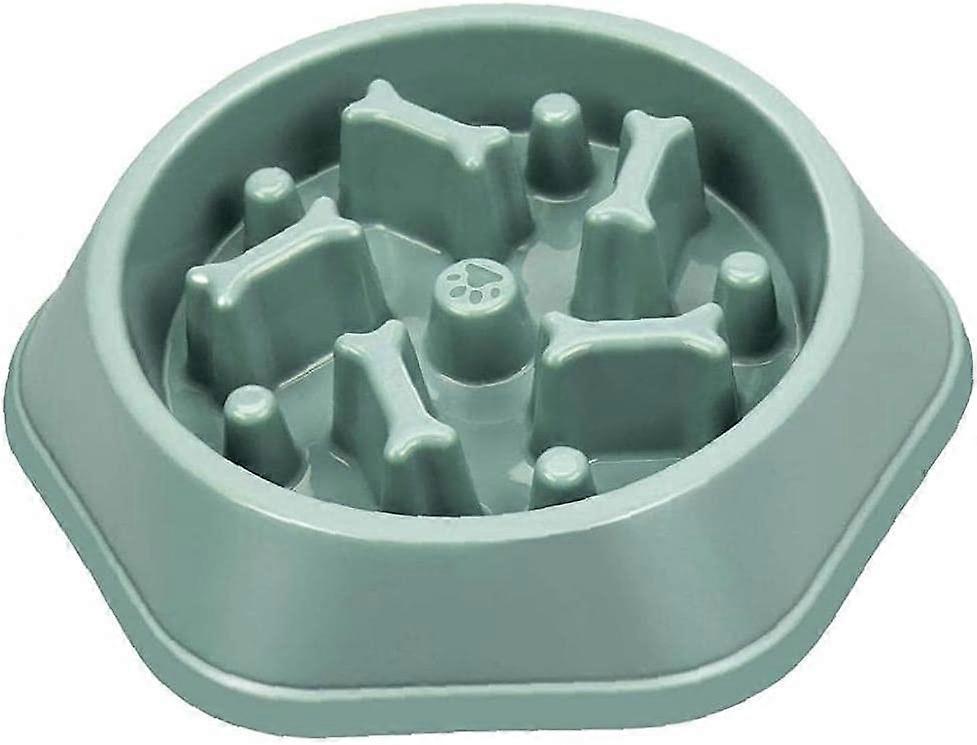 Non-Slip Anti-suffocation Interactive Fun Pet Food Drinker Green