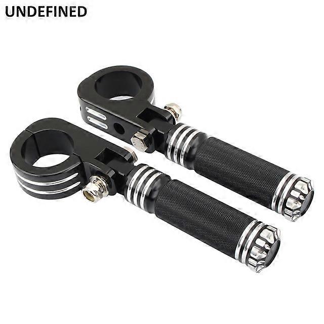 Motorcycle Highway Pegs Engine Guard Crash Bar Foot Peg 38mm Footrests W/ Clamps Mount Pedal For Harley Honda Chopper Bobber