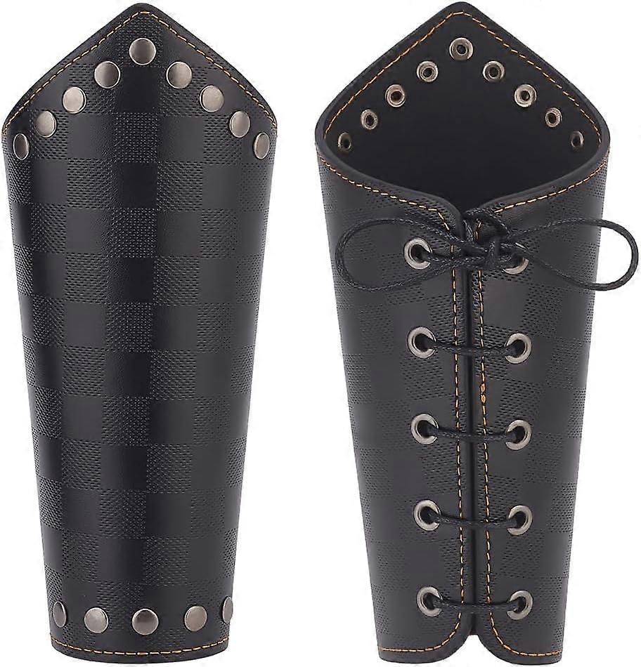 Imitation Leather Gauntlet Wristband