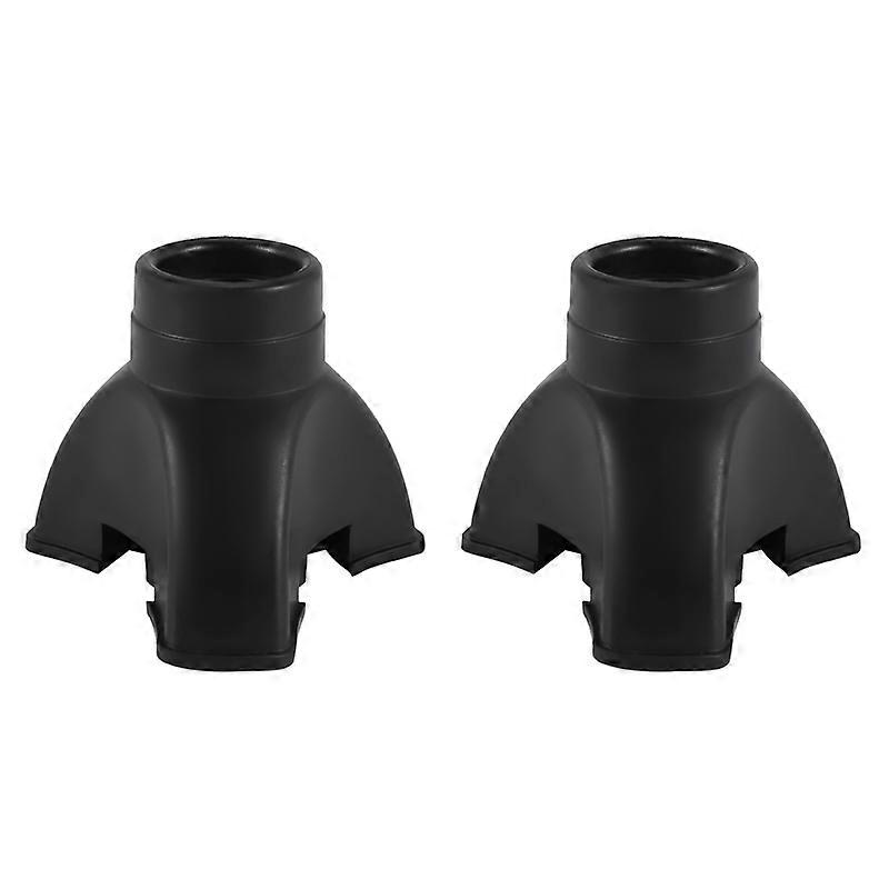 2X Walking Stick End Tripod CANE TIP Self Standing Rubber NON- End Bottom