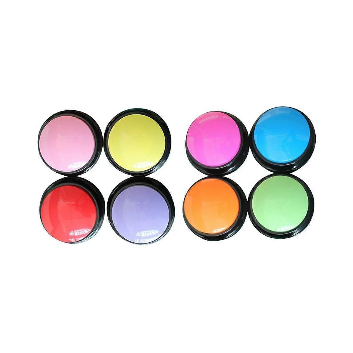 8PCS Squeeze Sound Box Music Box Recordable Voice Sound Button Party Supplies Communication Button
