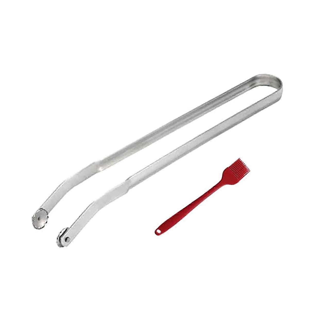 Kliešte na otáčanie klobás, kuchynské kliešte na varenie, kliešte na grilovanie BBQ, kliešte na grilovanie klobás, kuchynské kliešte s dlhou rukoväťou A