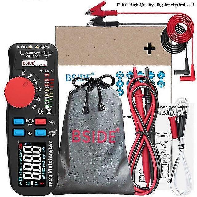 Digital multimeter t-rms dual mode color display voltage detector tester current capacitance diode ncv hz test