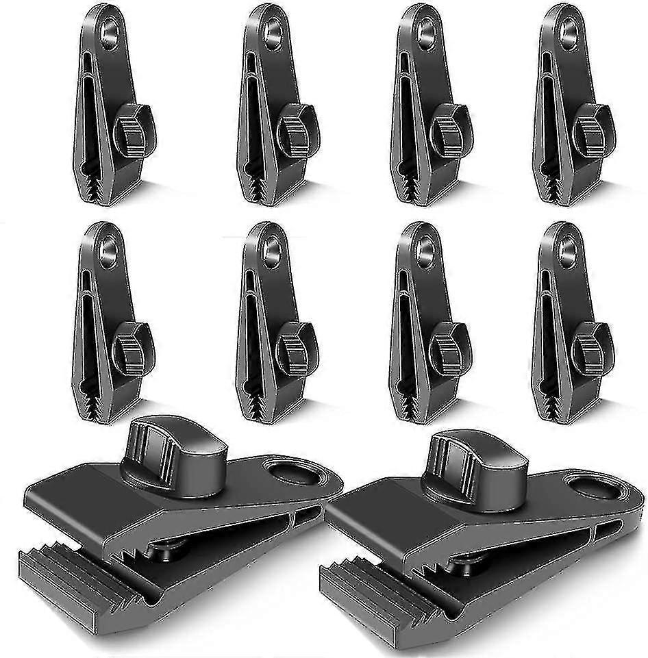 Tarp Clips, 10 Pieces Set Of Locking Clips Multi-function Secure Tarp Clamps