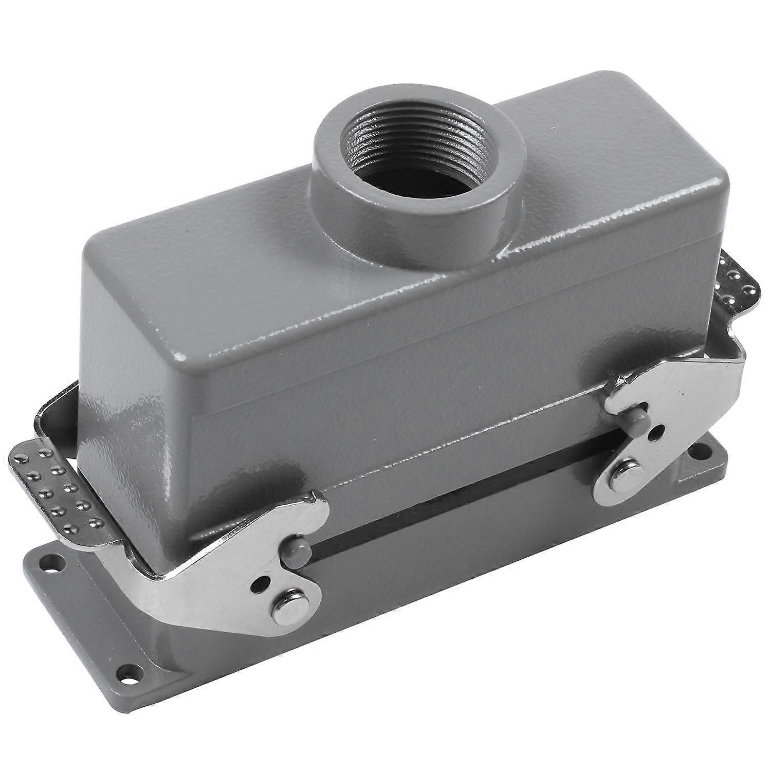 Rectangular H24B-He-024-1 Heavy Duty Connectors 24 Pin Cores Line 16A 500V Screw Feet Aviation Plug