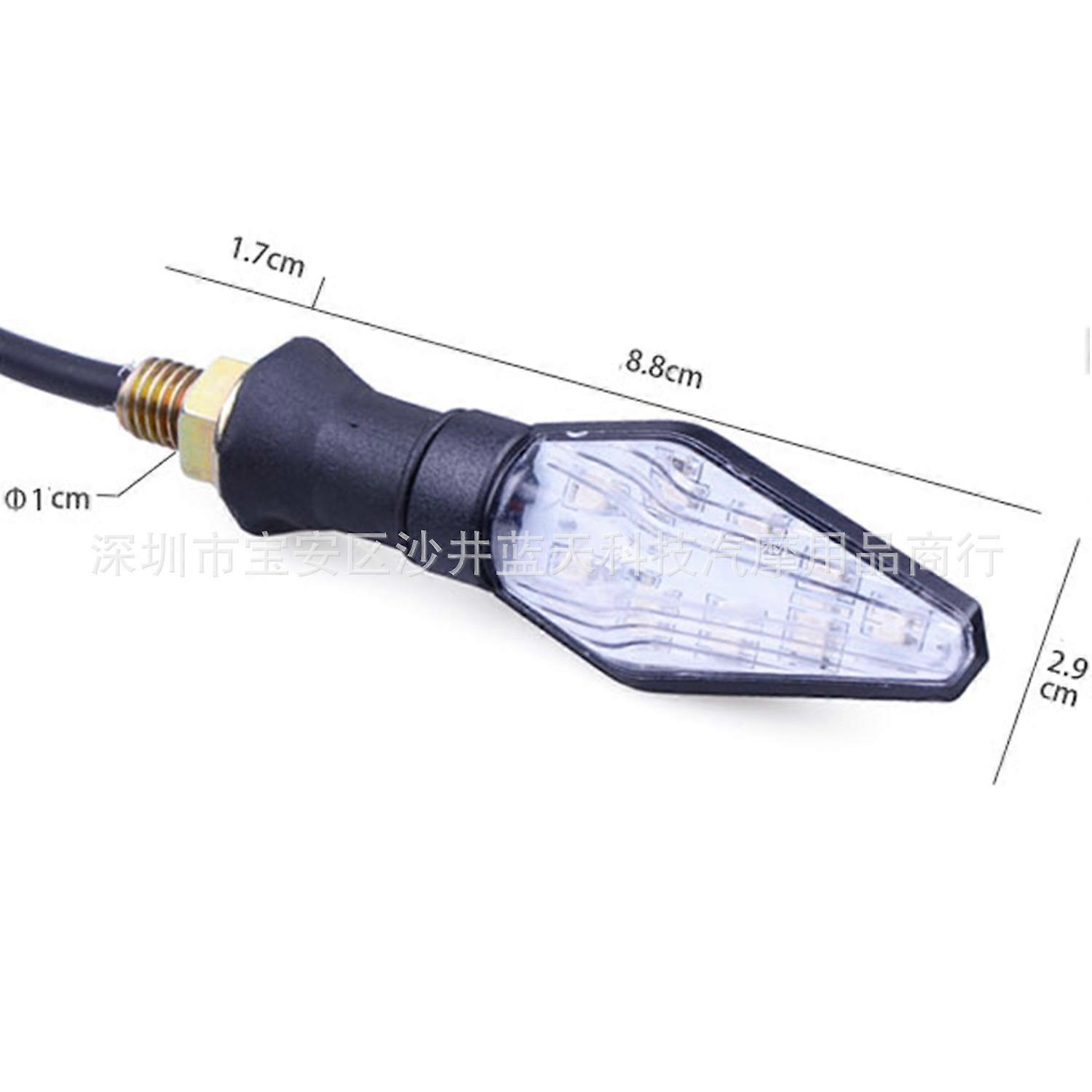 1PCS 12V Universal Motorcycle Bike LED Turn Signal Indicator Light Blinker