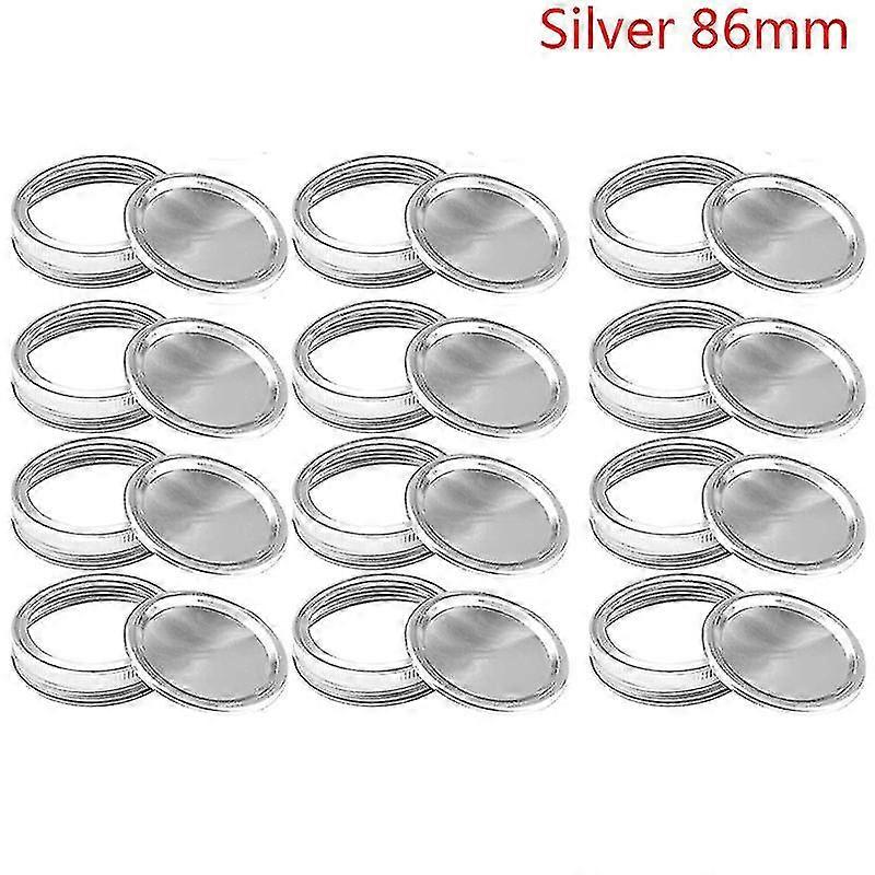 24 Mason Jar Canning Lids Rust Resistant Replacement Screw Bands Rings