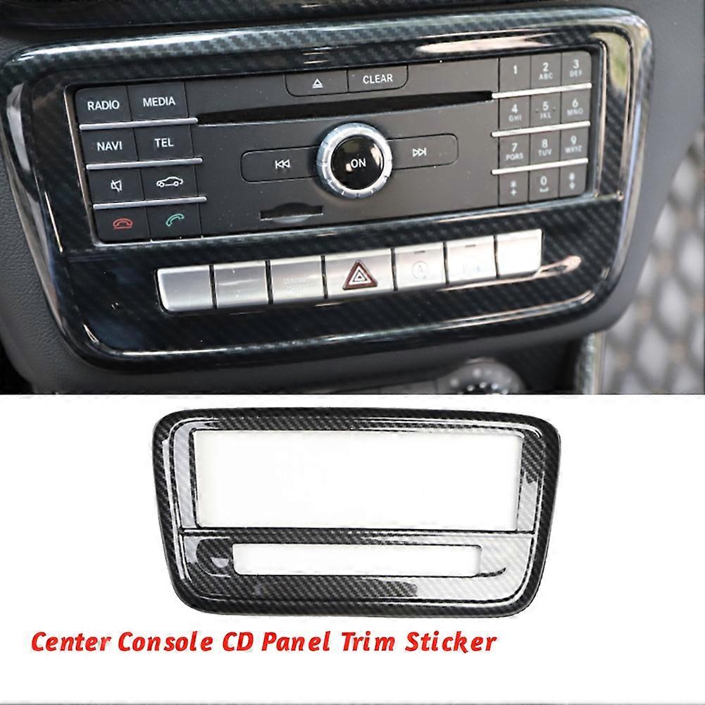 Car Center Console Air Conditioner CD Panel Trim Sticker for W176 CLA C117 GLA X156 2013-2019 B