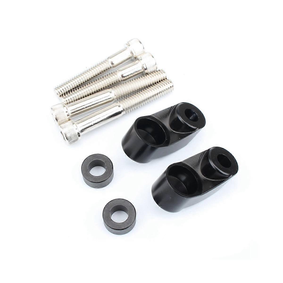 Motorcycle Turn Signal Light Relocation Kit Front Indicator Mount Bracket for Sportster(Black)