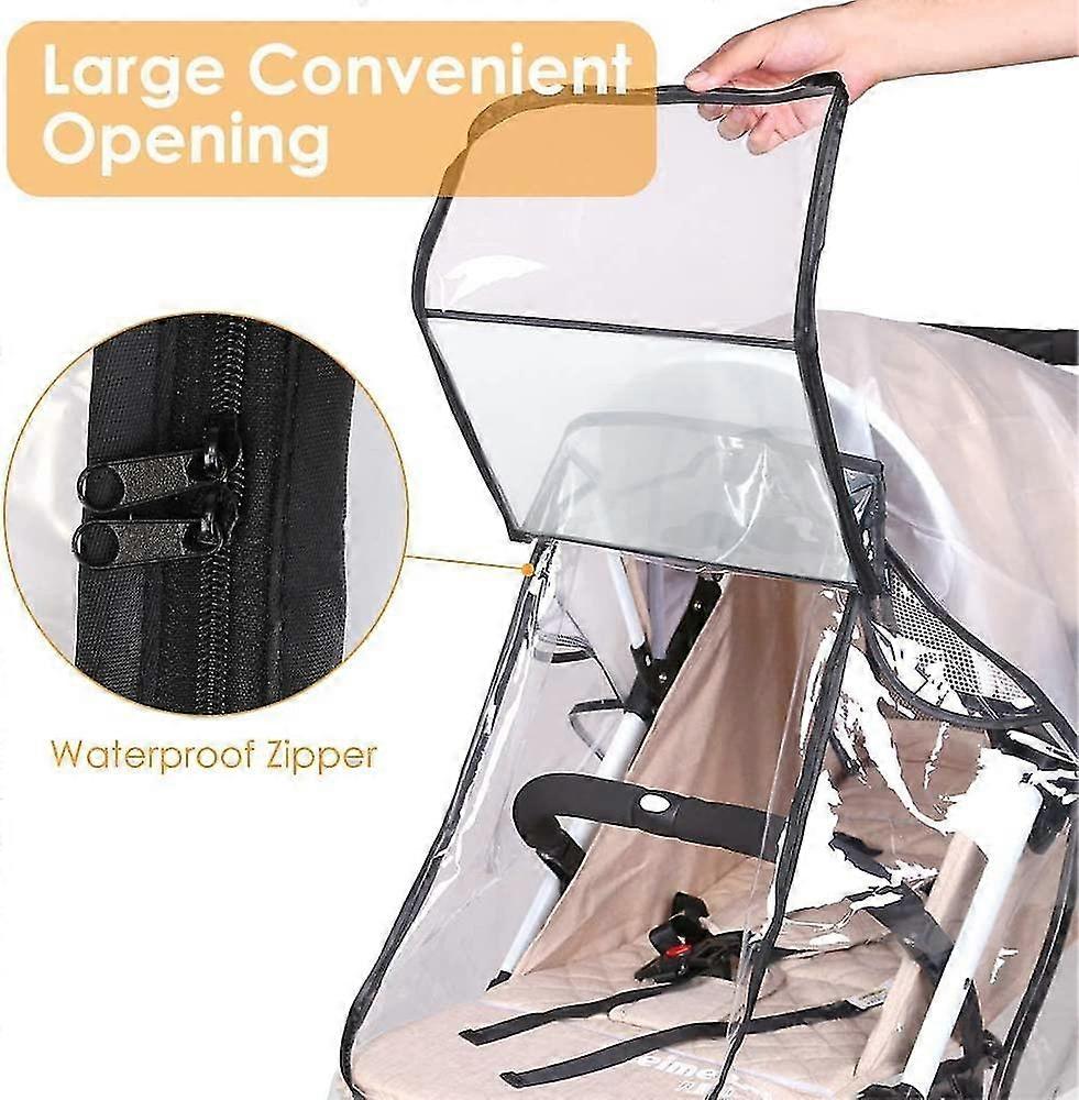 Universal Size Stroller Rain Cover, Dustproof And Windproof, Durable Protection