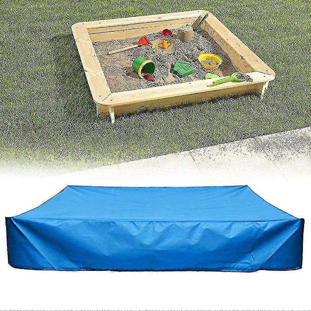 Dustproof Protection Sandbox Cover Waterproof Sandpit Pool Cover-150*150-blue