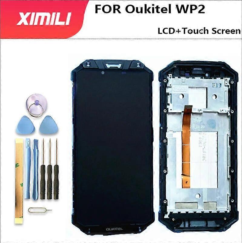 6.0'' LCD Display For Oukitel WP2 LCD Display Touch Screen Digitizer Assembly  Tested LCD Touch Digitizer With Frame