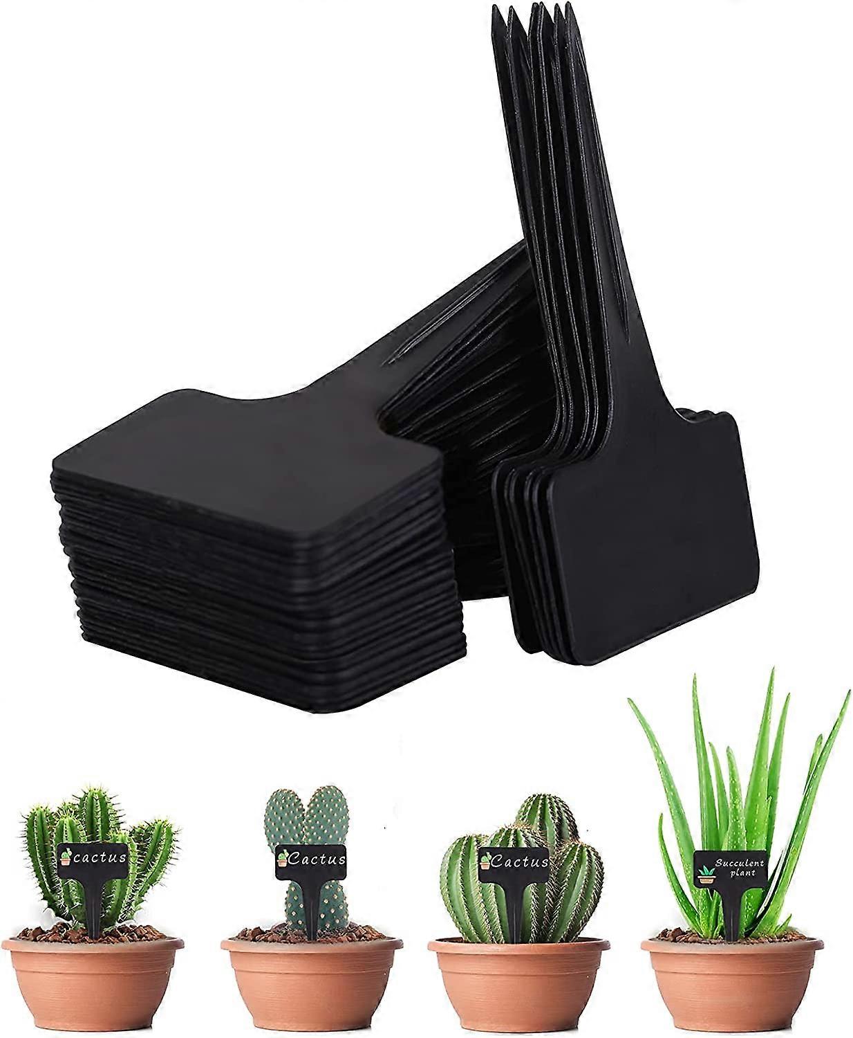 100Pcs Plant Labels Waterproof Garden Labels (Black)