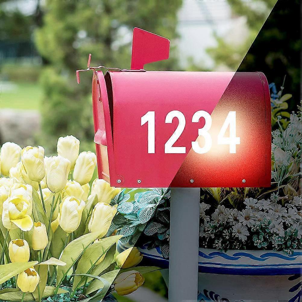 Decal Reflective Mailbox Numbers Stickers for Outside Address 0-9 Numbers for Houses Adhesive Number Stickers