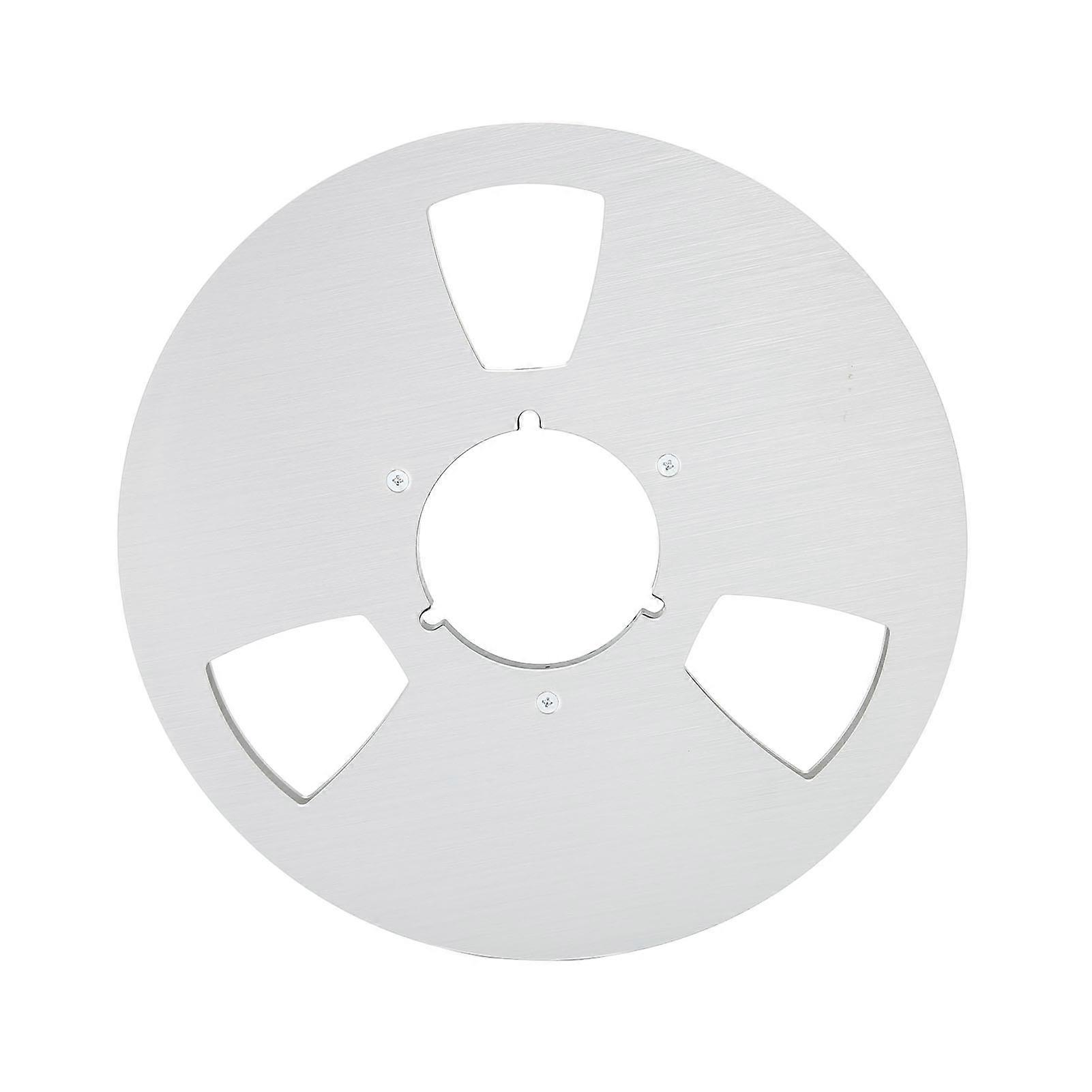 Empty Tape Reel Replacement 10 Inch Open Reel Takeup Reel for Ampex Grand Master 456 Sound Reels for 1/4 Inch Tape Silver YEMMA