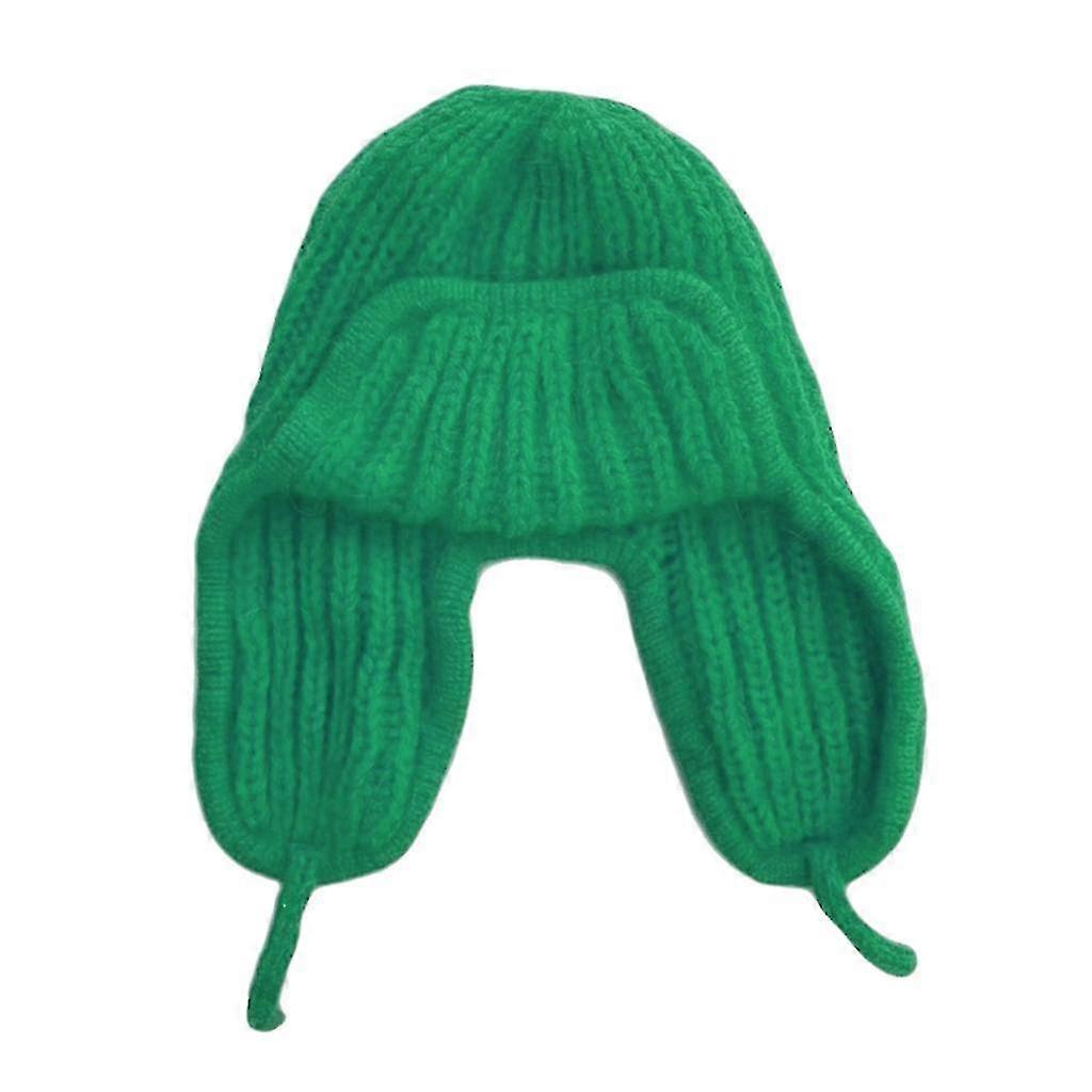 Pilot Hat Knitted Catcher Hat Earmuff Hat Windproof Catcher Hat