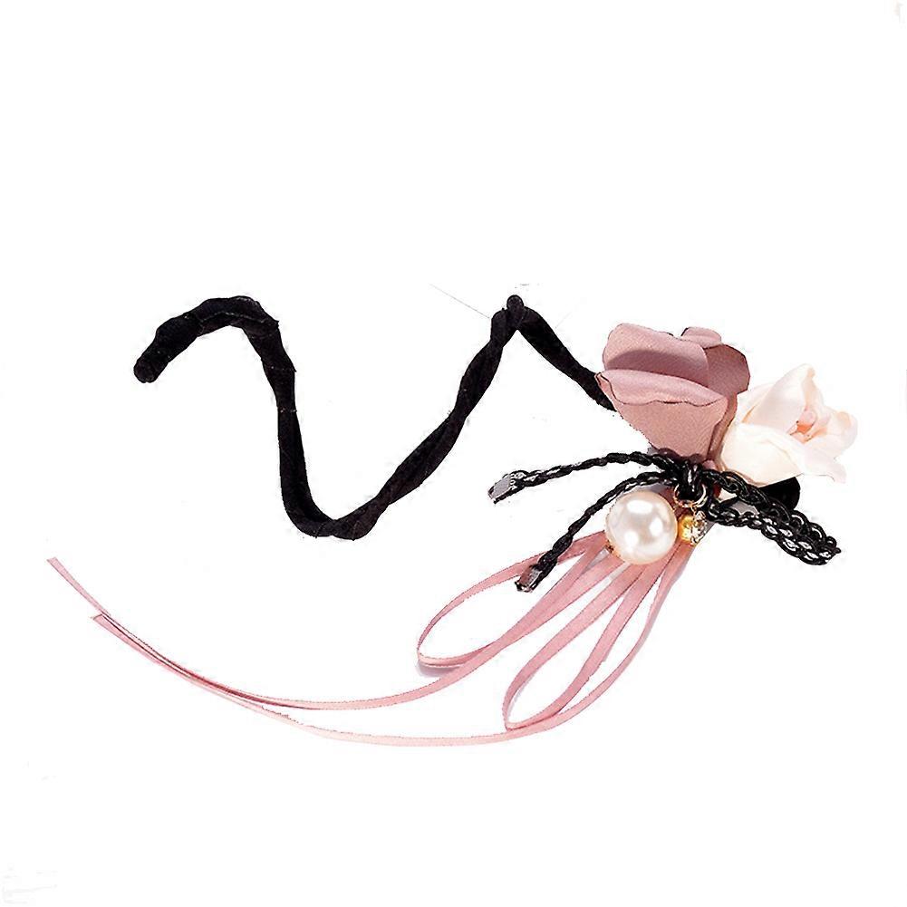 Elegant Cloth Clip Twist Updo Bun Makder Holder Ponytail Hair Styling Tool Accessories(#6)