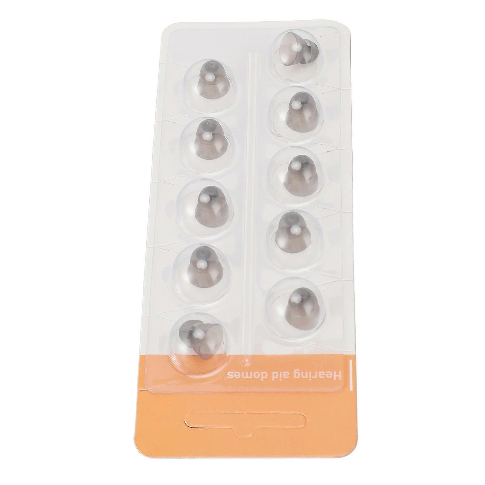 10pcs Sound Amplifier Domes Soft Silicone Ear Plug Tips Round Dome Set for Phonak for Audeo for Paradise for Lumity S