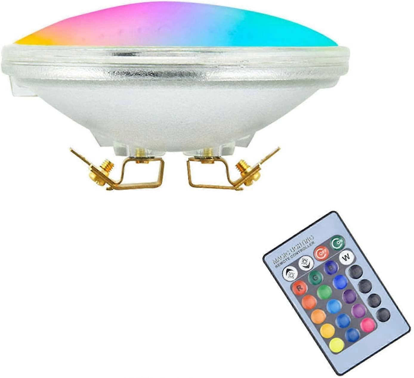 Led Pool Lighting Par36 Rgb 0.04 Recessed Pool Spotlight 2v With Remote Control Pool Lamp For Inground Pools Size: 0.04)