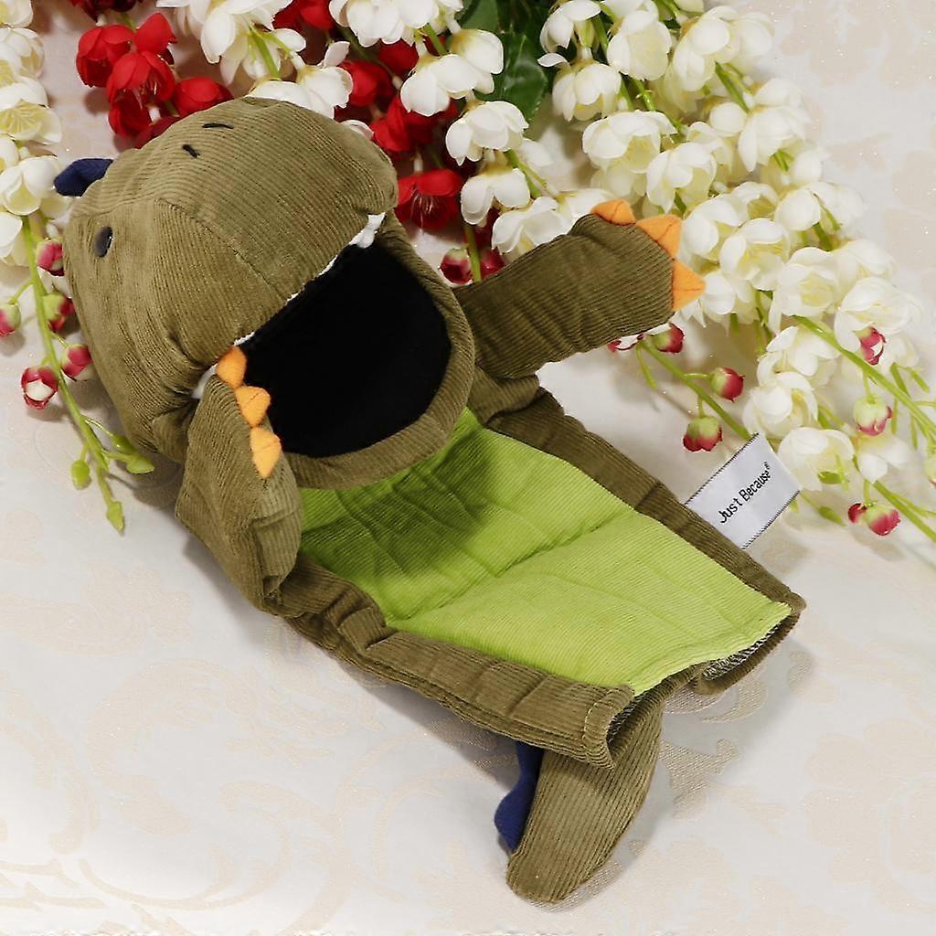 Enfants mignon rouge T-Rex poupée marionnette à main, 12 pouces