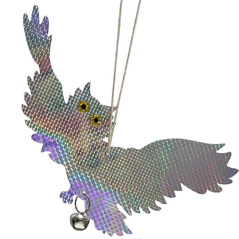 Owl Shape Discs Reflective Bird Pigeon Repellent Scarer Decoy Deterrent Garden