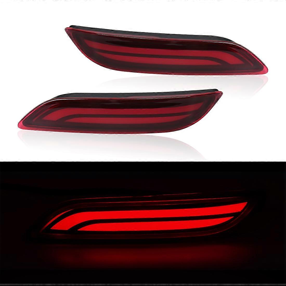 LED Bumper Reflector Lights For Toyota Camry 2018 2019 2020 2022 2022 2023 2025 Dynamic Turn Signal Rear Fog Tail Brake Lamp