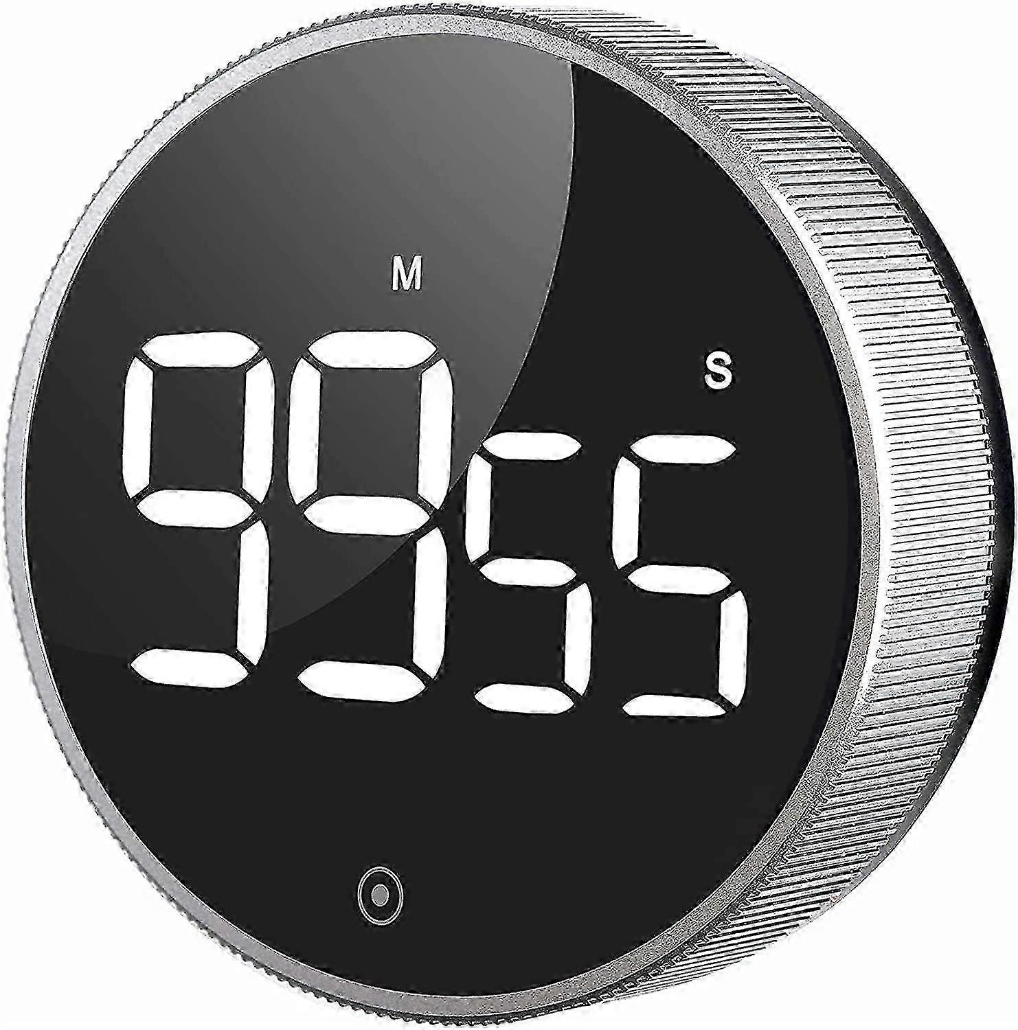 Polaoyi Kitchen Timer, Magnetic Countdown Led Digital Timer, Silent Timer