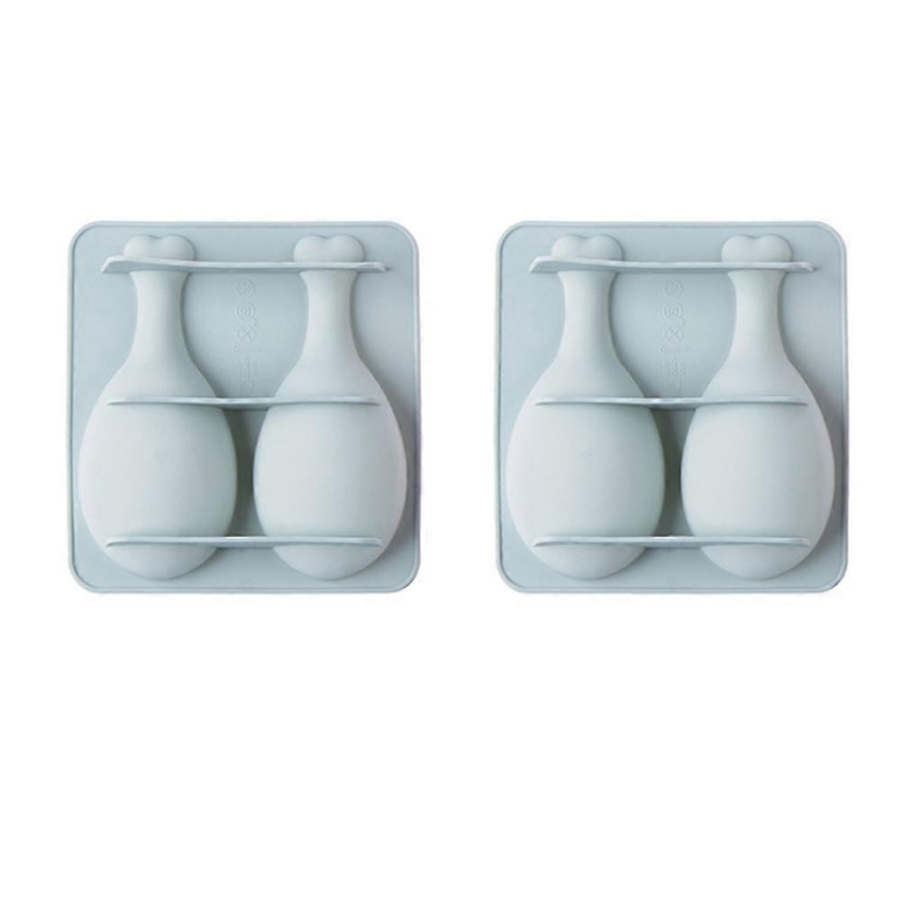 2pcs Silicone Cake Mold Chicken Leg Shape Design Baking Tool for Chocolate Cake Cookie (Blue)