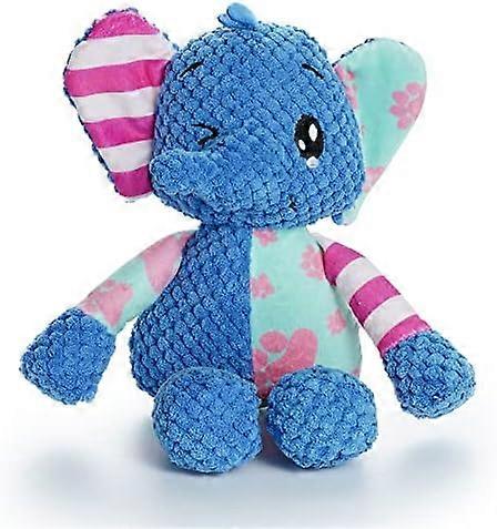 10x30cm Squeaky Elephant Dog Toy: Funny Stuffed Plush Dog Toy for Small Medium Dogs with Durable Soft Fabric, Puppy Chew Toy for Teething, Interactive