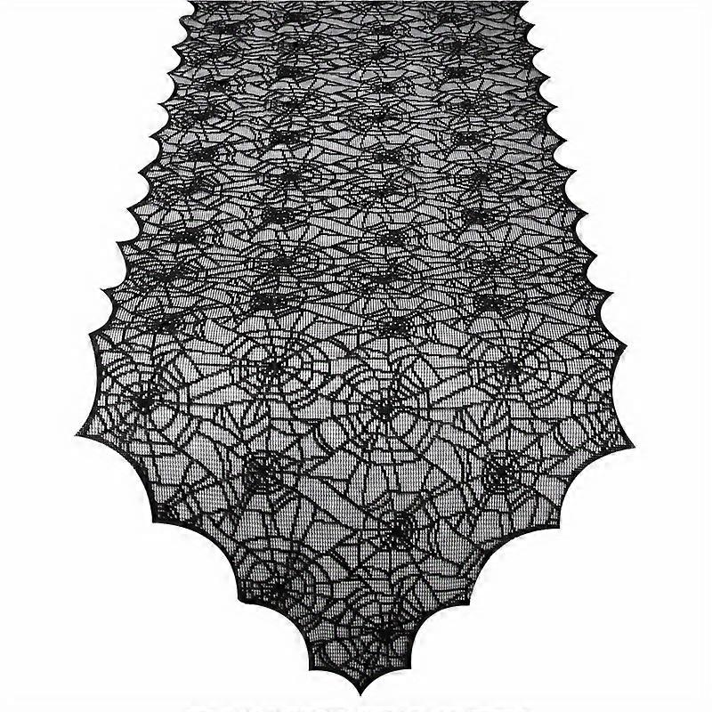 Halloween Table Runner With Spider Web Lace Festival Table Runner Halloween Table Decoration For Parties & Gatherings 18 X 72 Inch