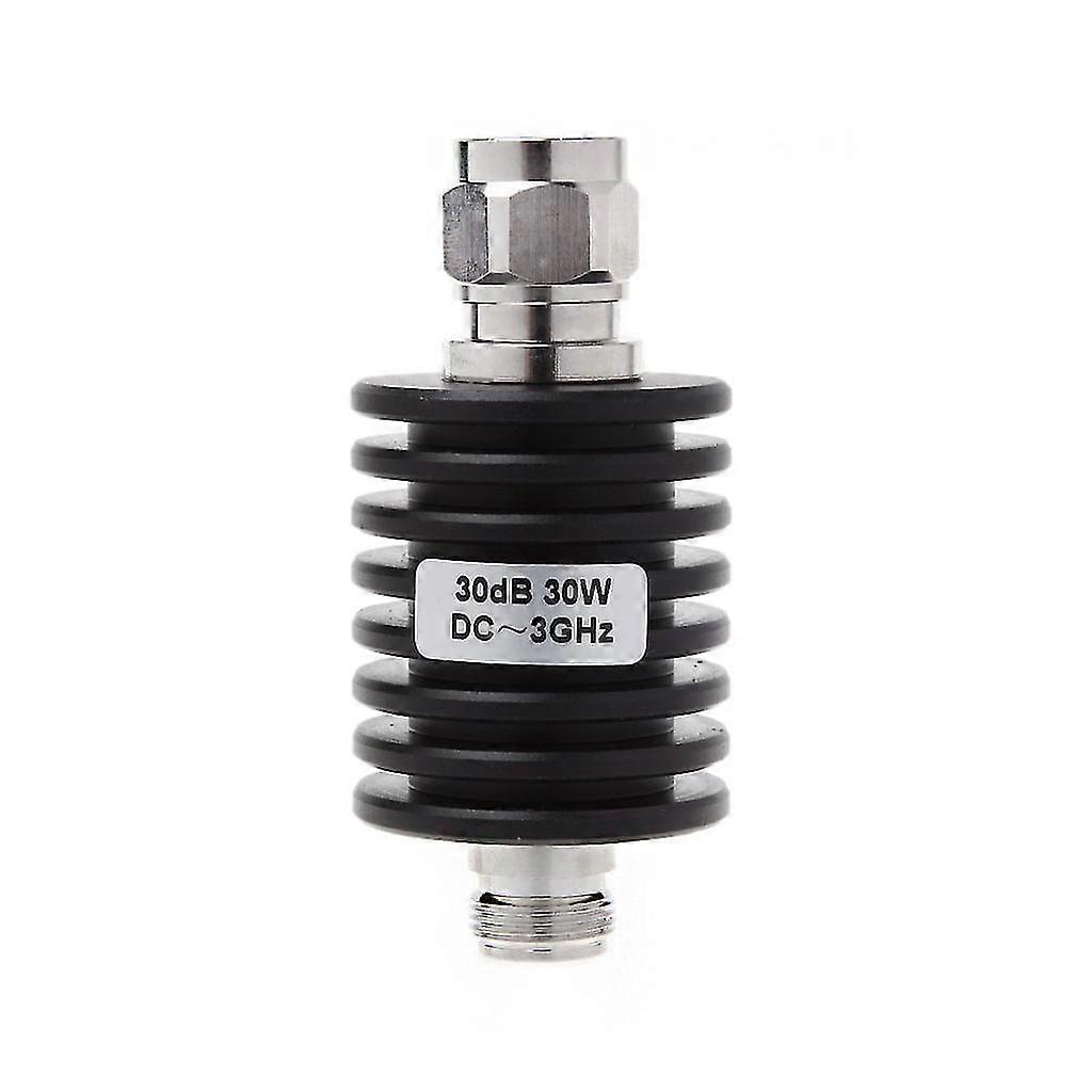 30w N Type Dc-3ghz Coaxial Fixed Attenuator Frequency 3ghz N Fixed Connectors