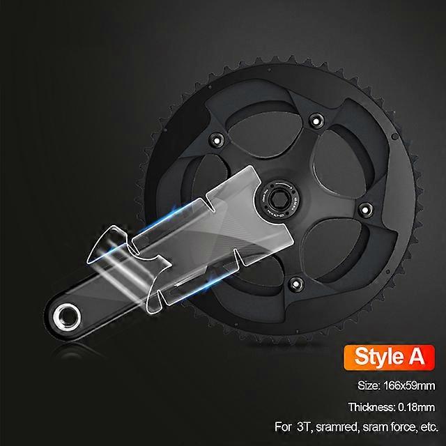 Mountain Bike Crank Protective Film Universal Sprocket Crank Guard Anti-Collision MTB Road Vbke Crank Clear Sticker Practical