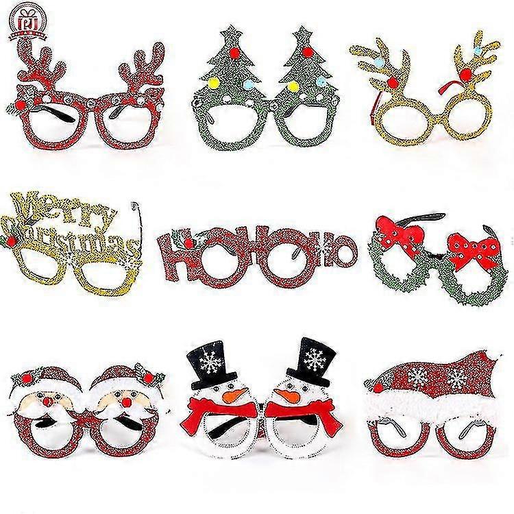 大人と子供のためのクリスマス装飾メガネクリスマスギフト、ホリデー用品、パーティークリエイティブメガネフレーム