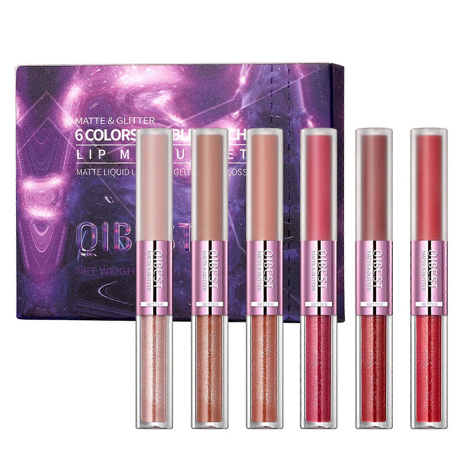 Non-stick Cup Does Not Fade Beauty Matte Six-color Lipstick Foreign Trade E-commerce Lipstick Set Set 16ml