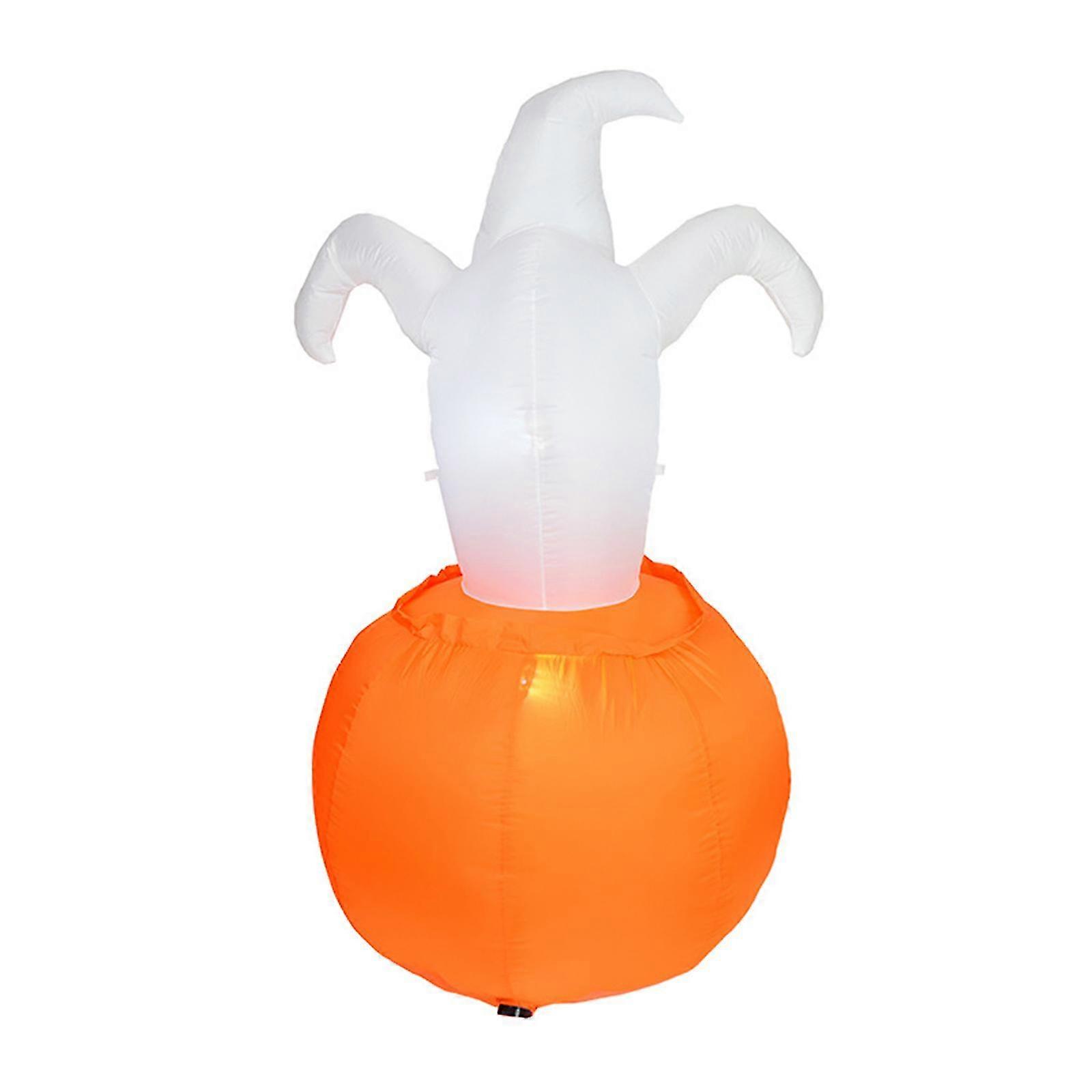 Halloween abóbora jardim inflável quintal com built-in luzes led
