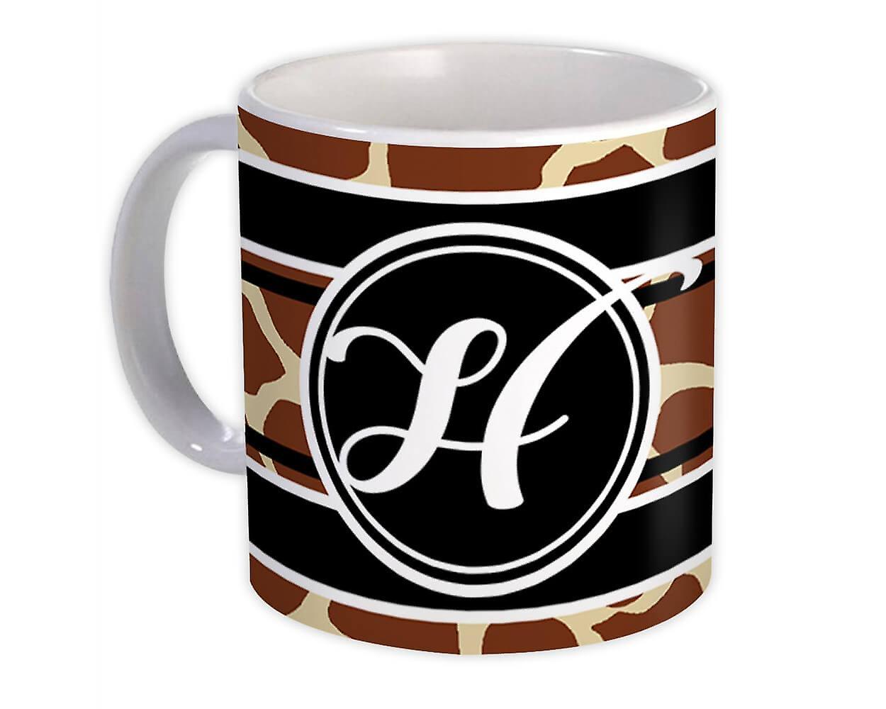 Hediye Kupa: Monogram Harf H Zürafa