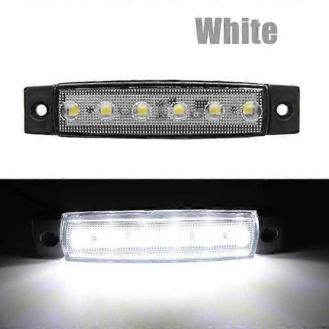 1/2/4/5/6x Truck Side Width Light Lorry Trailer Marker Lights Night Safty Indicator Warning Lamp Signal Lamps 6 LED 12V 24V