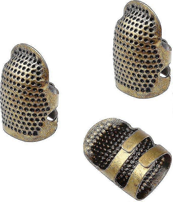 3pcs Vinta Sewing Thimble Adjable Finr Metal Protector Sewing Craft