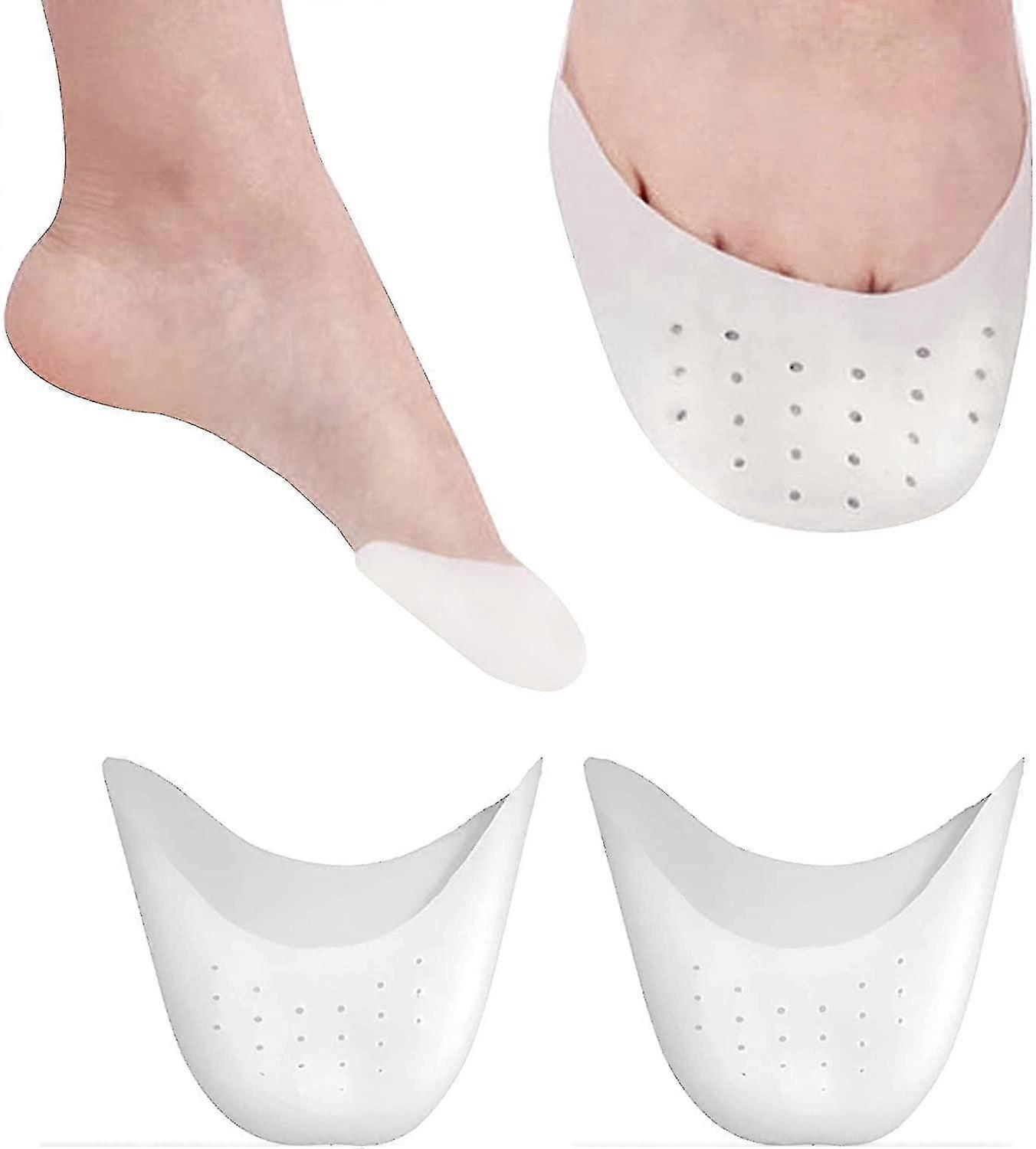 Silic L Toe Caps Soft Ballet Pointe Shoe Toe Pads Toe Protector With Able Hole 2 Ps(toe Protector)