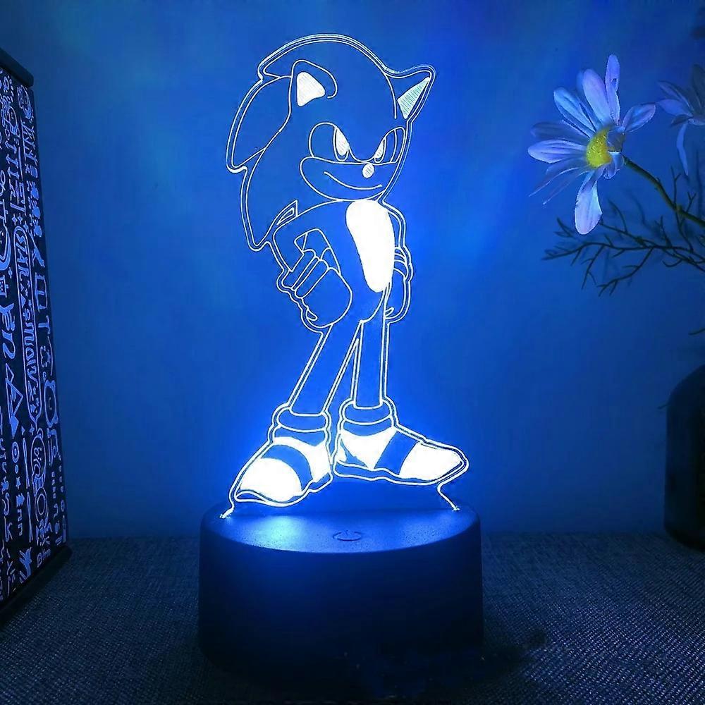 Sonices 3D Visual Illusion Night Light Visual Creative LED Desk Lamp 7/ 16 Color Changes USB Powered Gift for Kids