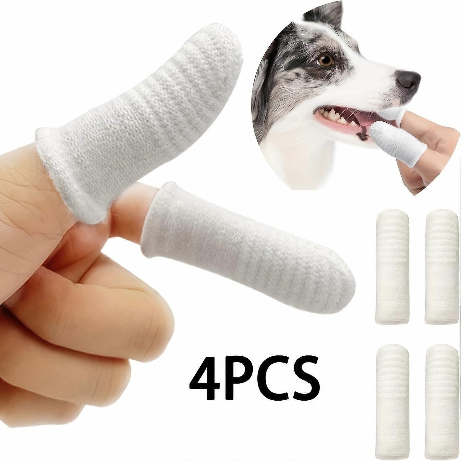 4/8pcs Dog Finger Toothbrush, 360 Degree Soft Dog Finger Toothbrush For Teeth, Durable And Washable Pet Oral Cleaning Tool