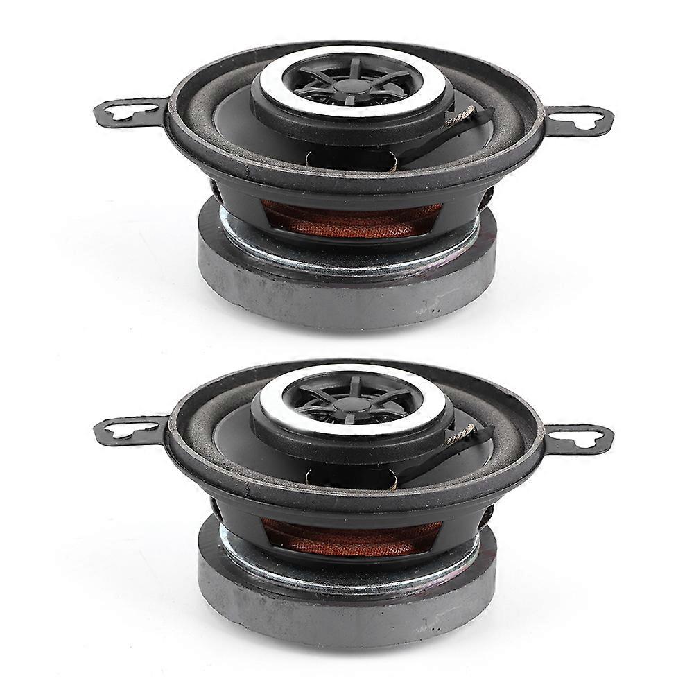 200W Coaxial Car Speaker Tweeter for Stereo System - Black Silver - 2 pcs