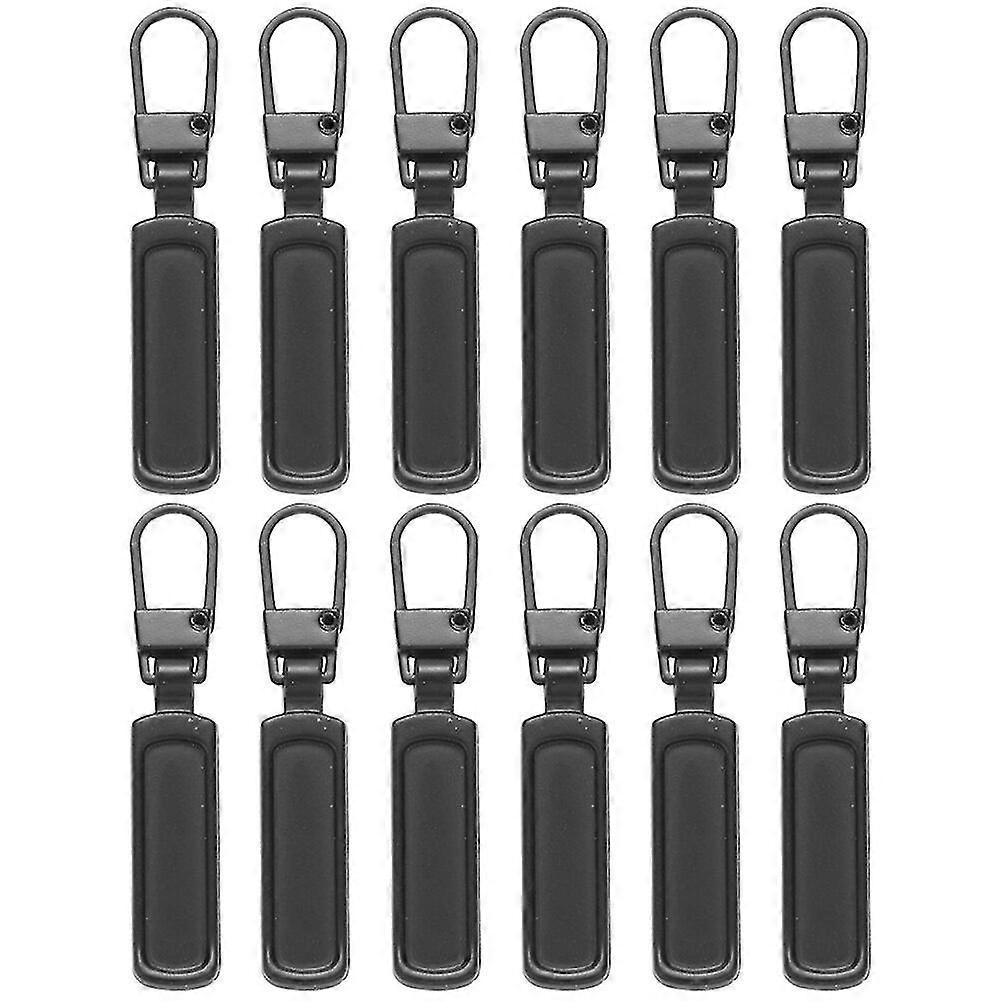 12pcs Replaceable Bag Garment Zipper Puller Removable Zipper Heads Backpack Zipper Tabs