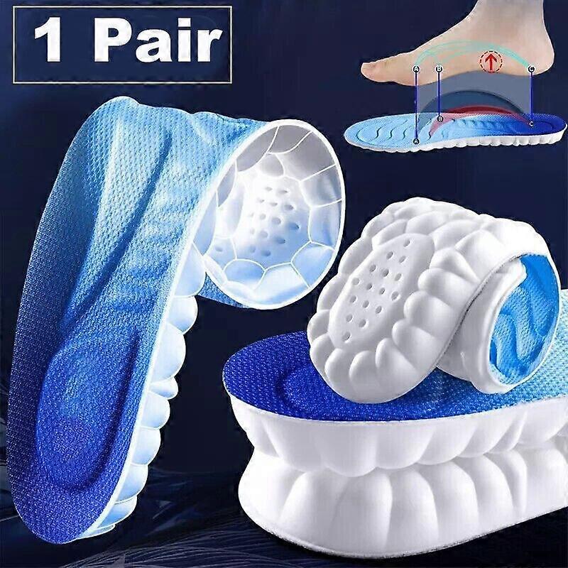 4D Cloud Technology Insoles Hiking Trainer Inner Soles Inserts Breathable