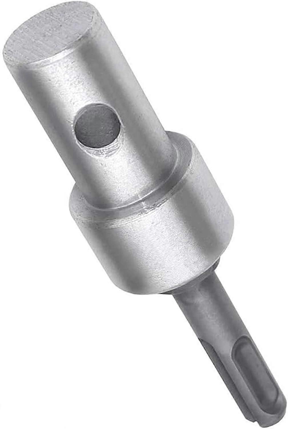 Garden Auger Electric Drill Adapter for Corded Drill and Cordless Drill, SDS Plus Keyless Thread Chuck Round Shank Adapter for Impact Driver